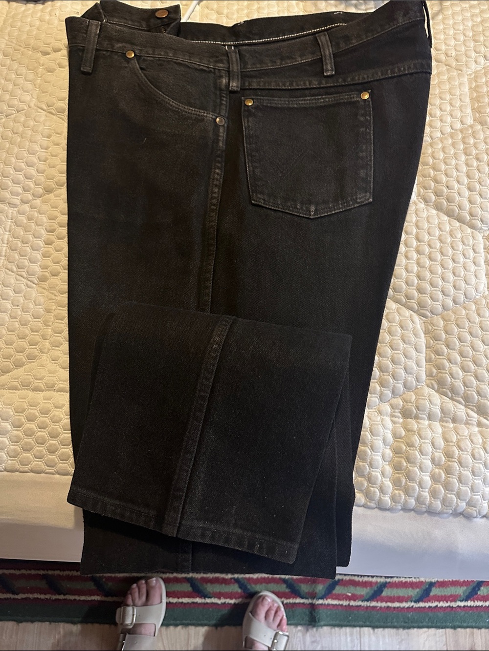 Wrangler Men's Black Bootcut Jeans